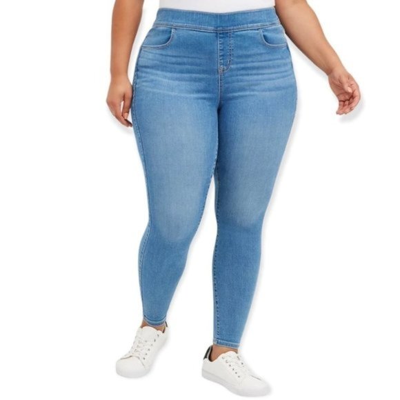 Torrid‎ Lean Jean Size 4X Short Super Soft Medium Wash Denim Hi-Rise Skinny NWT - Picture 1 of 12